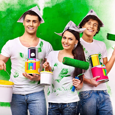Rouleau Peinture - RollerCoverPro™ - Rayures Bleu Violet